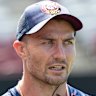 Kieran Foran at 4 Pines Park on Monday.