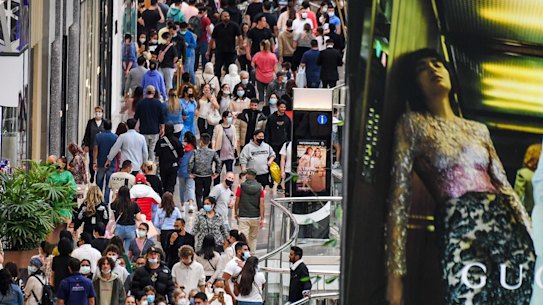 Shoppers have been wary of crowds in-store during the recent Omicron outbreak.