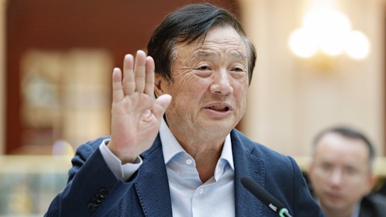 Ren Zhengfei, founder of Huawei Technologies, denies company spies for China.