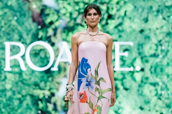 A focus on florals, as shown by Roame at the 2025 Melbourne Fashion Festival, will leave both you and the bride happy on her special day.