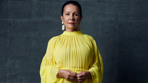 Linda Burney wears Lee Mathews
“Clyde” dress. Dinosaur Designs
earrings.