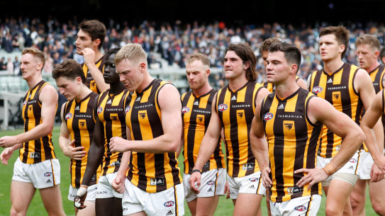 It was not a happy team at Hawthorn after their loss to Carlton on Sunday.