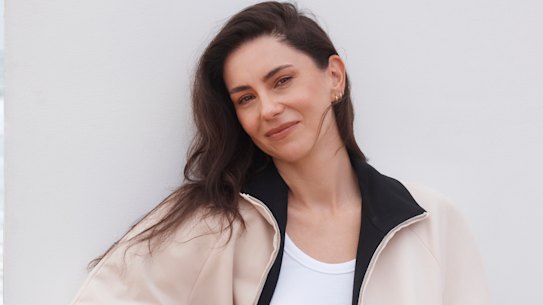 Acne Studios jacket and pants. Alma Ines singlet.