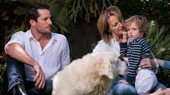 Amelia Findlay (right), pictured with brother Adrian, mother Georgina and son Marcel, said she feared her parents’ home in Bondi Beach would be damaged by nearby construction works.