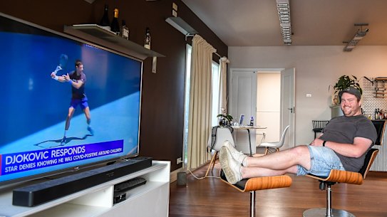 Karl Mannix loved the extra space during lockdown. 