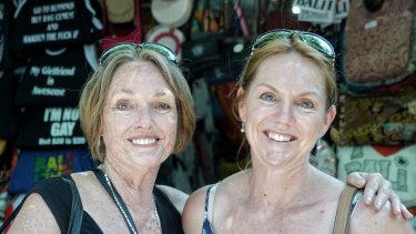 Kelly Ann, right, and her mother Gaye, are visiting Bali from Perth.