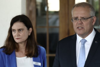 Tobin with Prime Minister Scott Morrison in Cairns during the 2019 election.