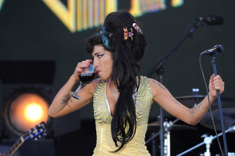 Amy Winehouse on stage at Rock in Rio Madrid, July 2008.