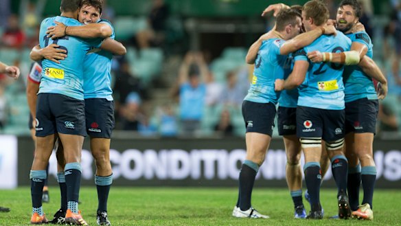 NSW fought back from a 20-7 halftime deficit to beat the Rebels 23-20. 