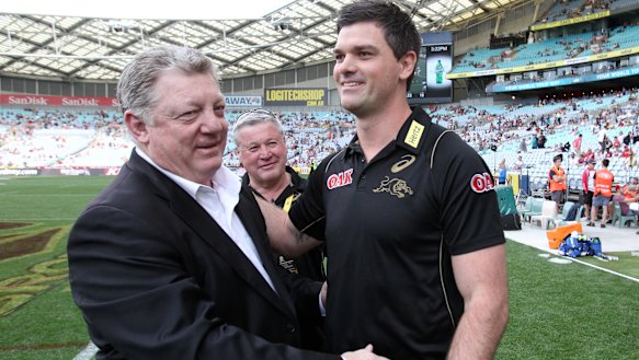 Mutual respect: Phil Gould and Cameron Ciraldo.