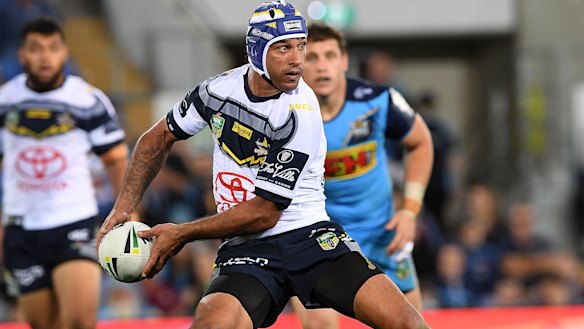 Always inspired: Johnathan Thurston directs play with the same aplomb that has characterised his career.