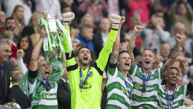 Decorated: Scott Brown has lifted no shortage of silverware in his time with Scottish giants Celtic.