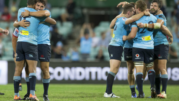 NSW fought back from a 20-7 halftime deficit to beat the Rebels 23-20. 