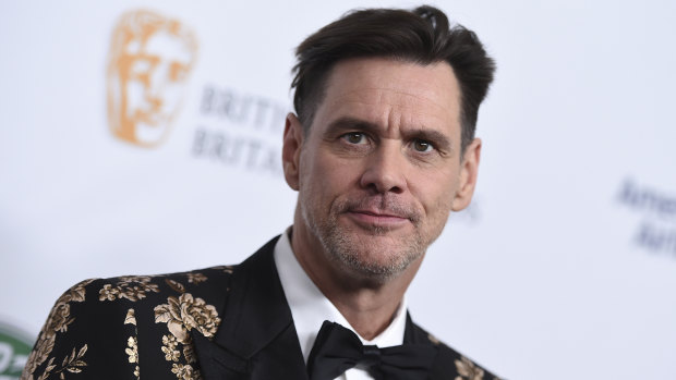 Jim Carrey at the 2018 BAFTA Los Angeles Britannia Awards at the Beverly Hilton.