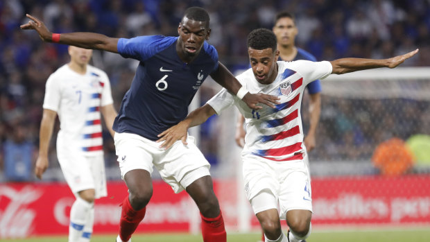 France's Paul Pogba performed against the USA and will present a huge threat to Australia.