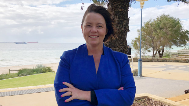 Brand MP Madeleine King on the Rockingham foreshore, in her electorate south of Perth.