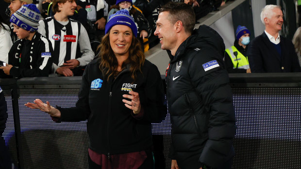 Bec Daniher chats with Craig McRae.