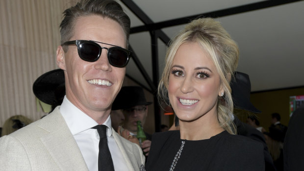 Gone to China? Oliver Curtis and his wife, Roxy Jacenko.