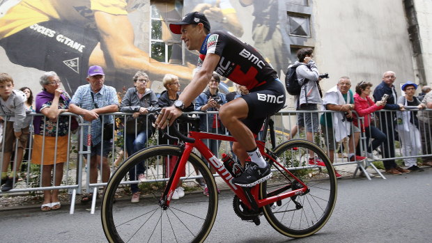 Back on the bike: Richie Porte is aiming for victory in the world titles to make up for the disappointment of crashing out of the Tour de France.