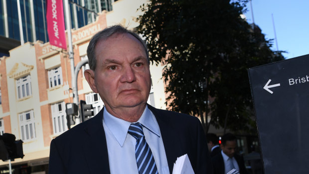 Former Ipswich mayor Paul Pisasale arrives at the District Court.