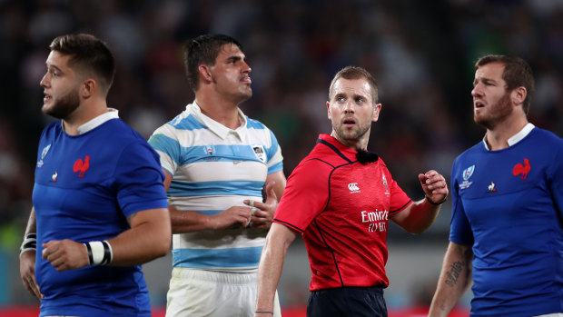 Please explain: Aussie Angus Gardner came under fire after France's close call against Argentina.