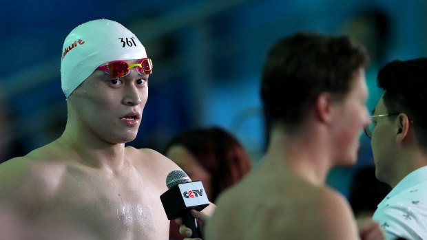 Chinese freestyler Sun Yang was rubbed out for eight years by the Court of Arbitration for Sport in February.