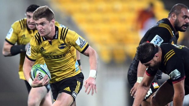 Custodian: Jordie Barrett sent a timely reminder of his abilities at fullback.