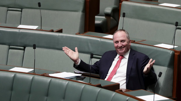 How many people criticising Barnaby Joyce’s decision to take the money will follow through with their protest?