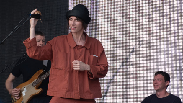 Aldous Harding performing at British Summertime in the UK this year.