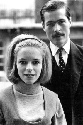 Happier days: Lord Lucan escorts Lady Lucan through exclusive Belgravia shortly after their marriage.