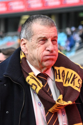 Departing Hawthorn president Jeff Kennett.