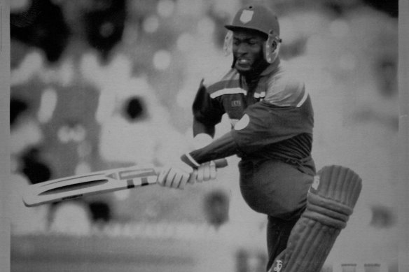 Brian Lara in action for the West Indies during the 1992 World Cup.