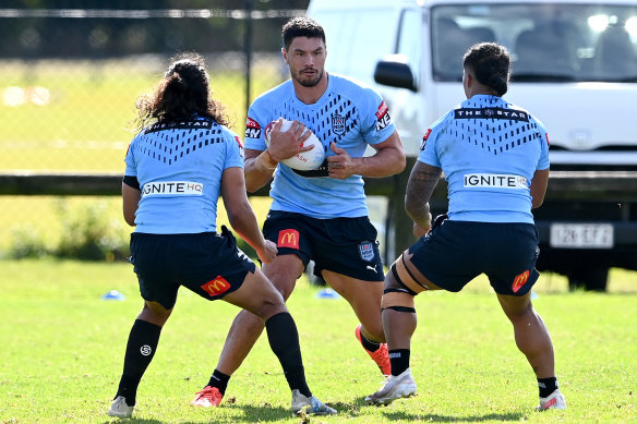 Jordan McLean was forced out of making his Origin debut with a hamstring injury.