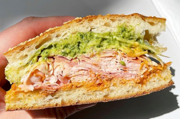Roast pork sandwich.