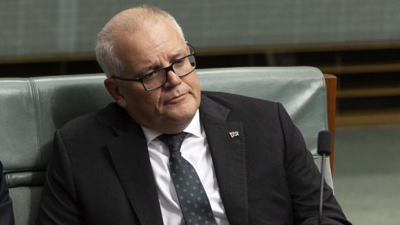 Scott Morrison, pictured in Parliament last year, has revealed he took medication after suffering anxiety while prime minister. 