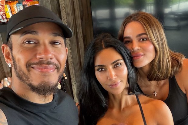 Kim Kardashian and Lewis Hamilton