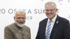 Narendra Modi and Scott Morrison. Nice photo opportunity, but Australia's key relationship in the region is with China.  