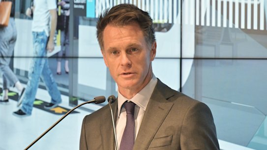 Premier Chris Minns at the Go West! Sydney Metro conference in Parramatta on Tuesday.