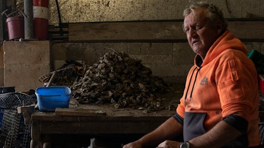 Rick Christiansen, oyster farmer in Batemans Bay.