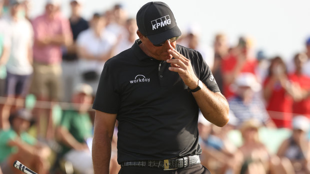 Two bad Mickelson swings leave PGA Championship up for grabs