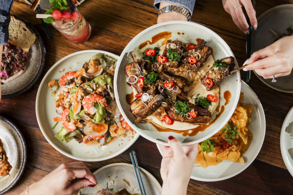 Lamb ribs at Hello Auntie.