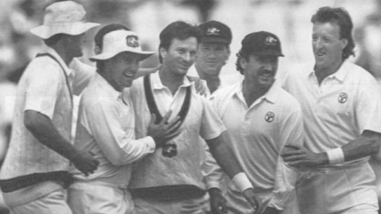 Australia’s victorious 1989 Ashes team.