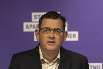 Premier Daniel Andrews has begun easing restrictions for the hospitality industry