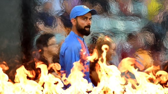 Fiery character: Virat Kohli.