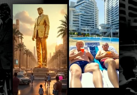 The AI-generated video of “Trump Gaza” may be a fantasy, but the president’s platform approves.