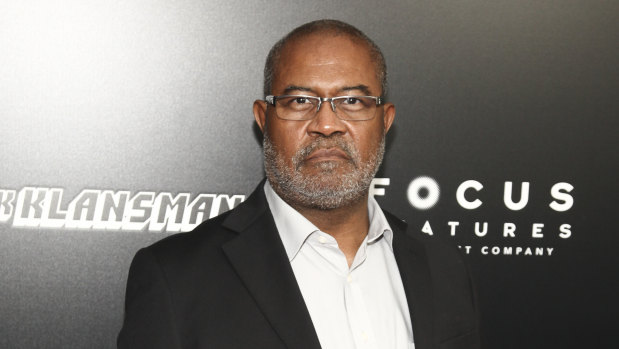 The real Ron Stallworth at the premiere of the film last month.