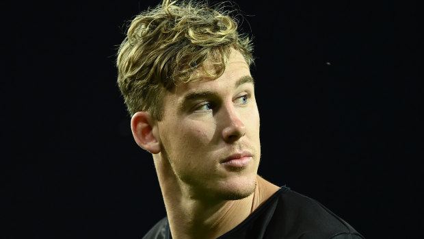Tom Lynch was booed all night at the Adelaide Oval. 