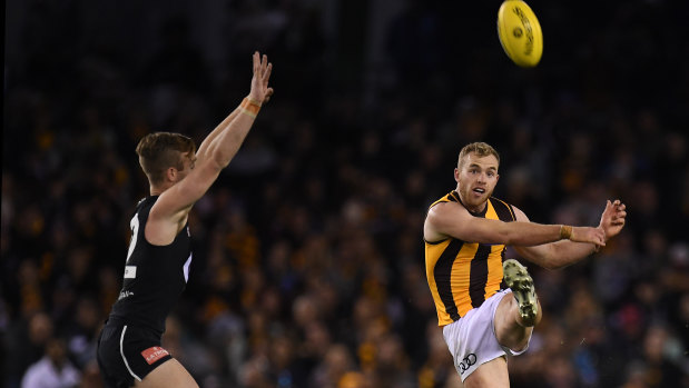 Tom Mitchell racked up the touches against Carlton.