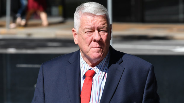 John Wagner is seen arriving at the Supreme Court in Brisbane on Tuesday.