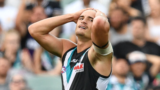 Wait and see: Port Adelaide's Sam Powell-Pepper.